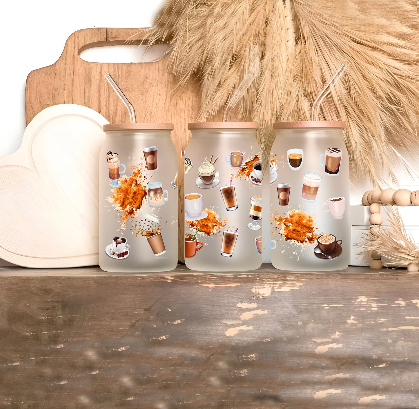 16oz Glass - Minnie & Daisy