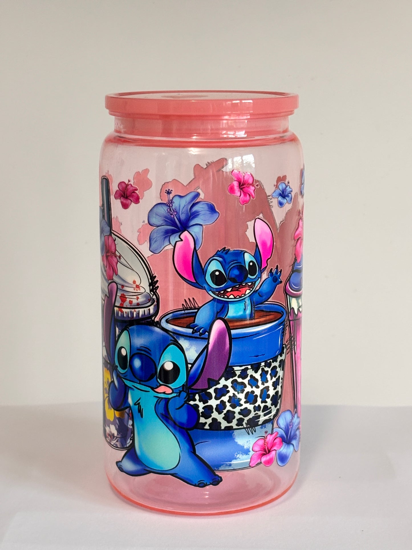 16oz Glass - Minnie & Daisy