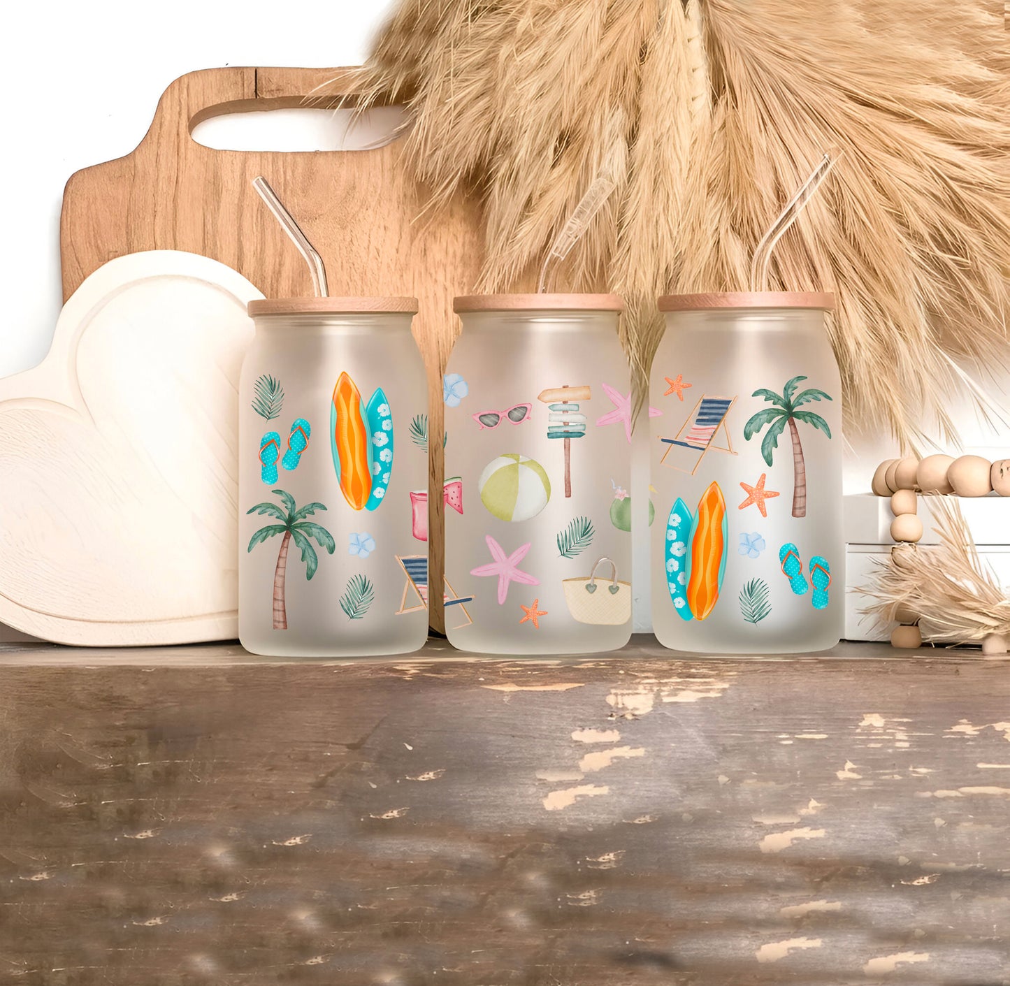 16oz Glass - Minnie & Daisy