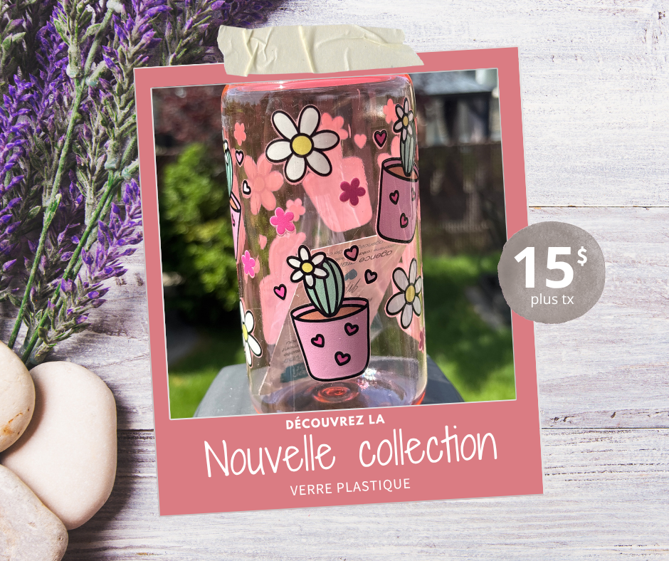 Verre 16oz clair (plastique) - CACTUS