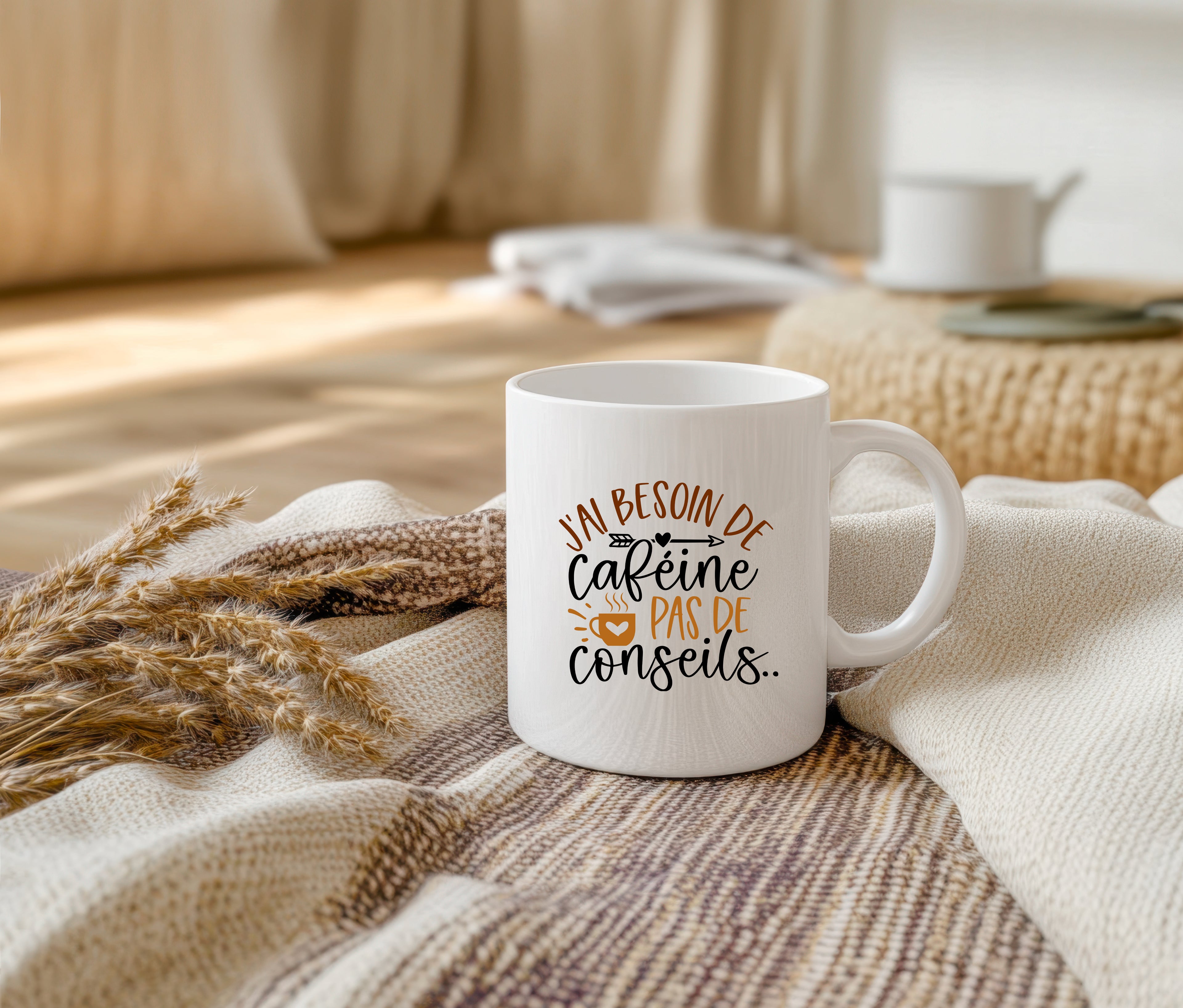 Tasse 11 oz - BESOIN CAFÉINE