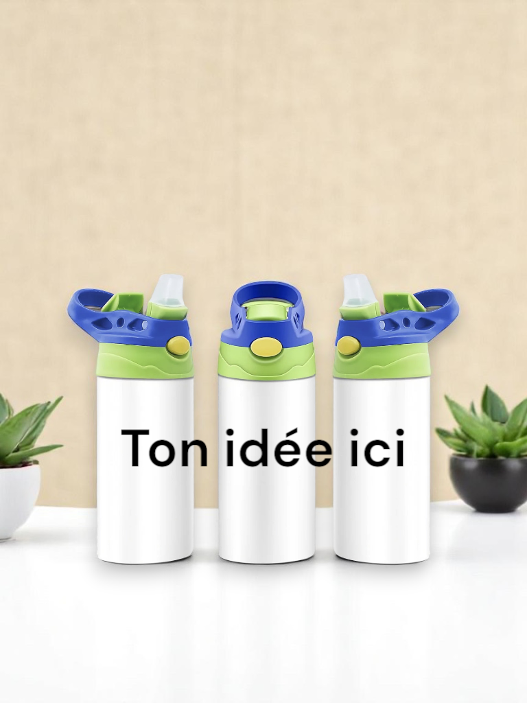 Bouteille isolante 12 oz enfant - À PERSONNALISER