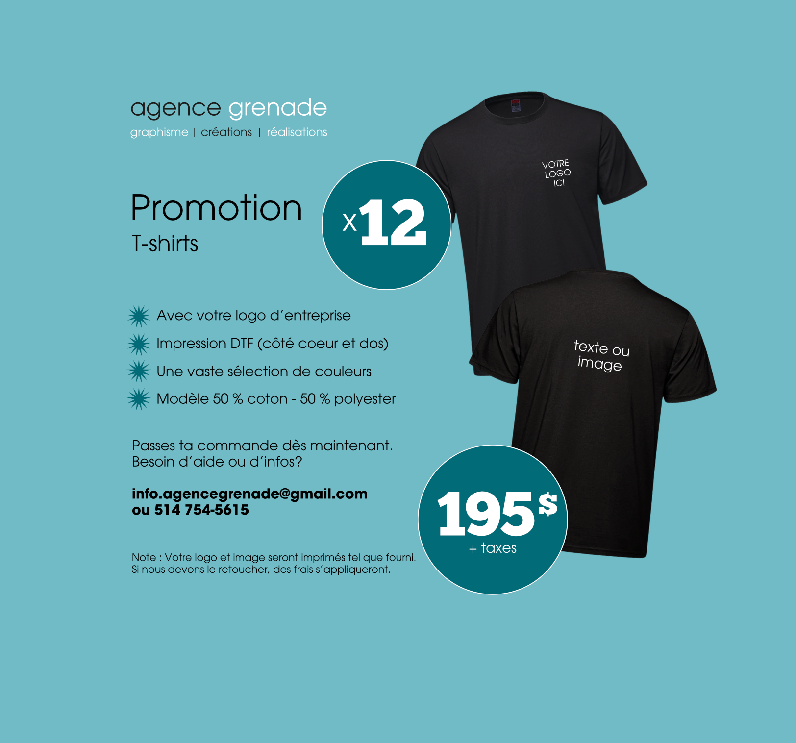 PROMO 12 T-SHIRTS