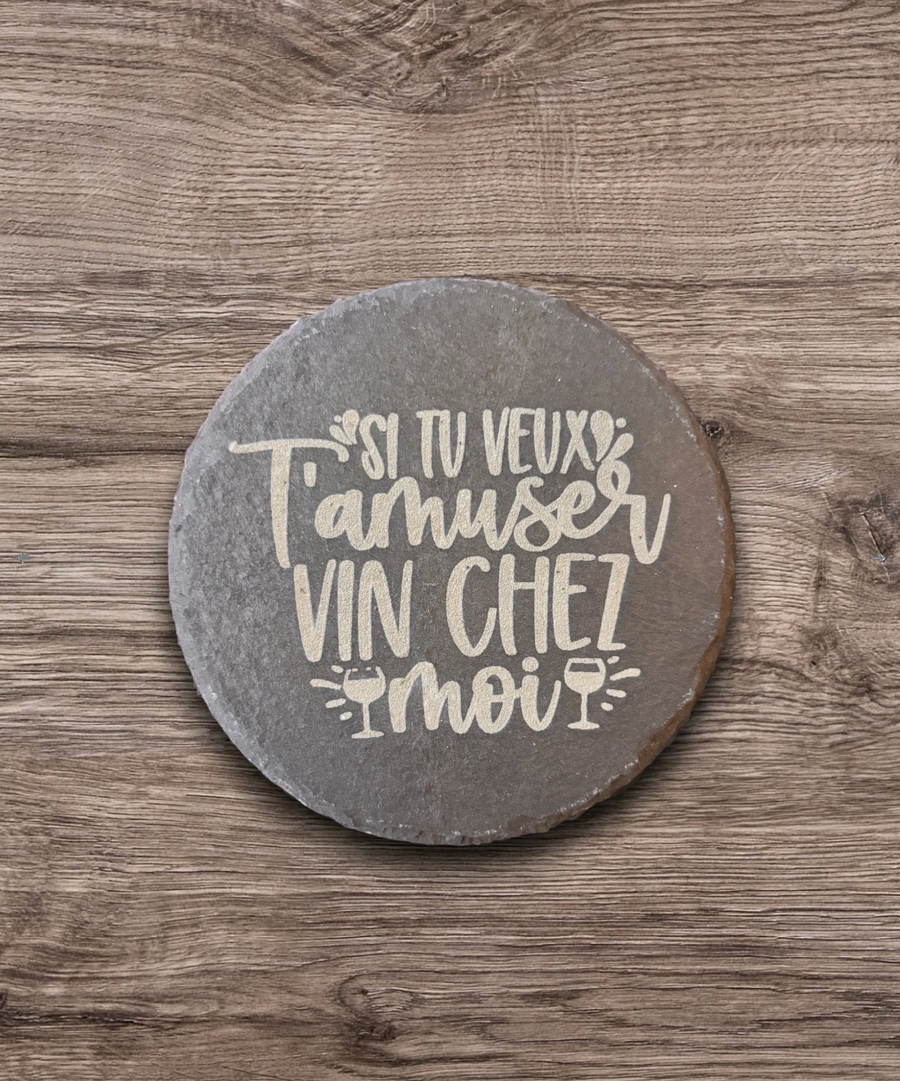 Sous-verre - VIN T'AMUSER CHEZ MOI