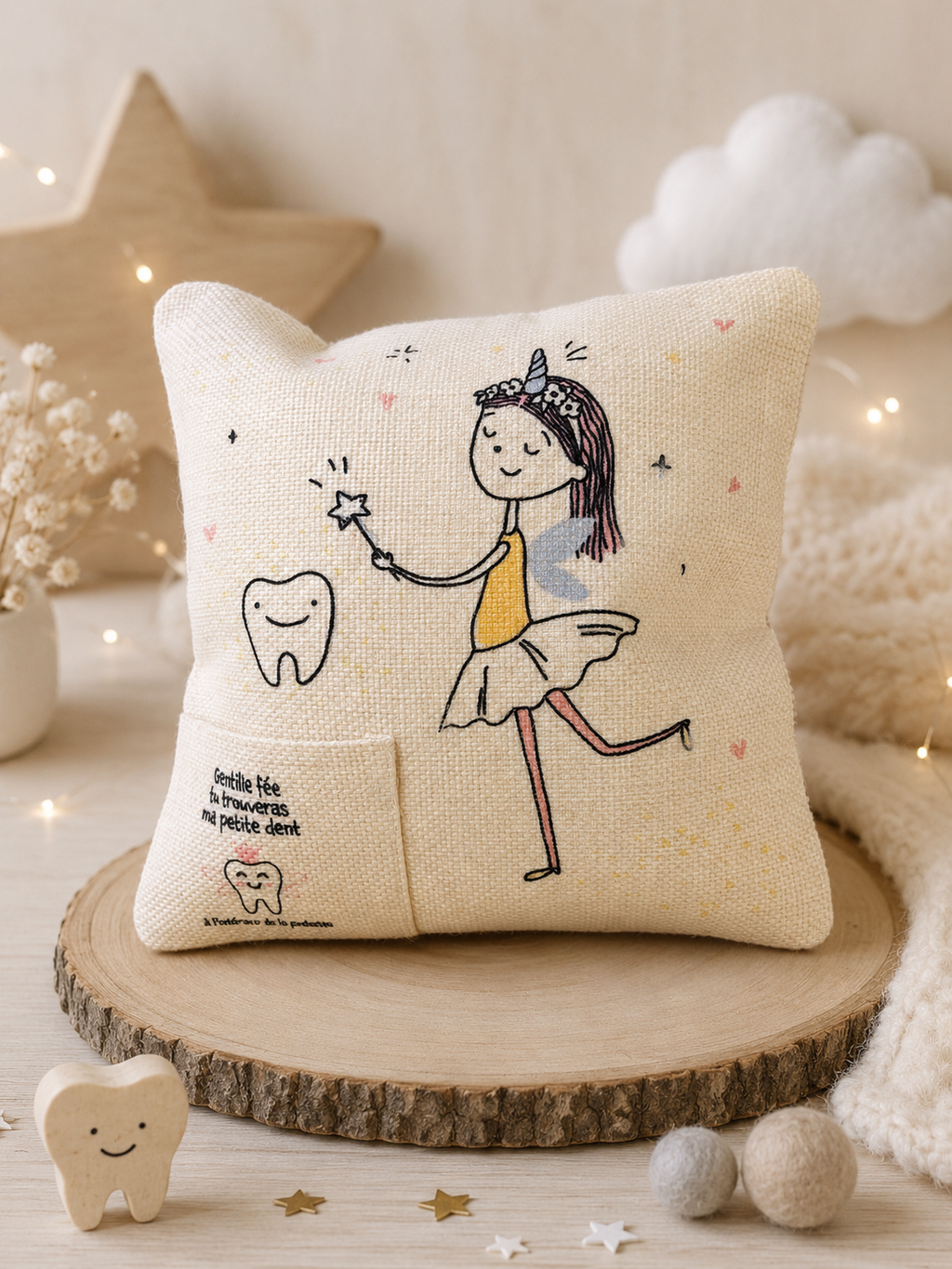 Le coussin fée des dents