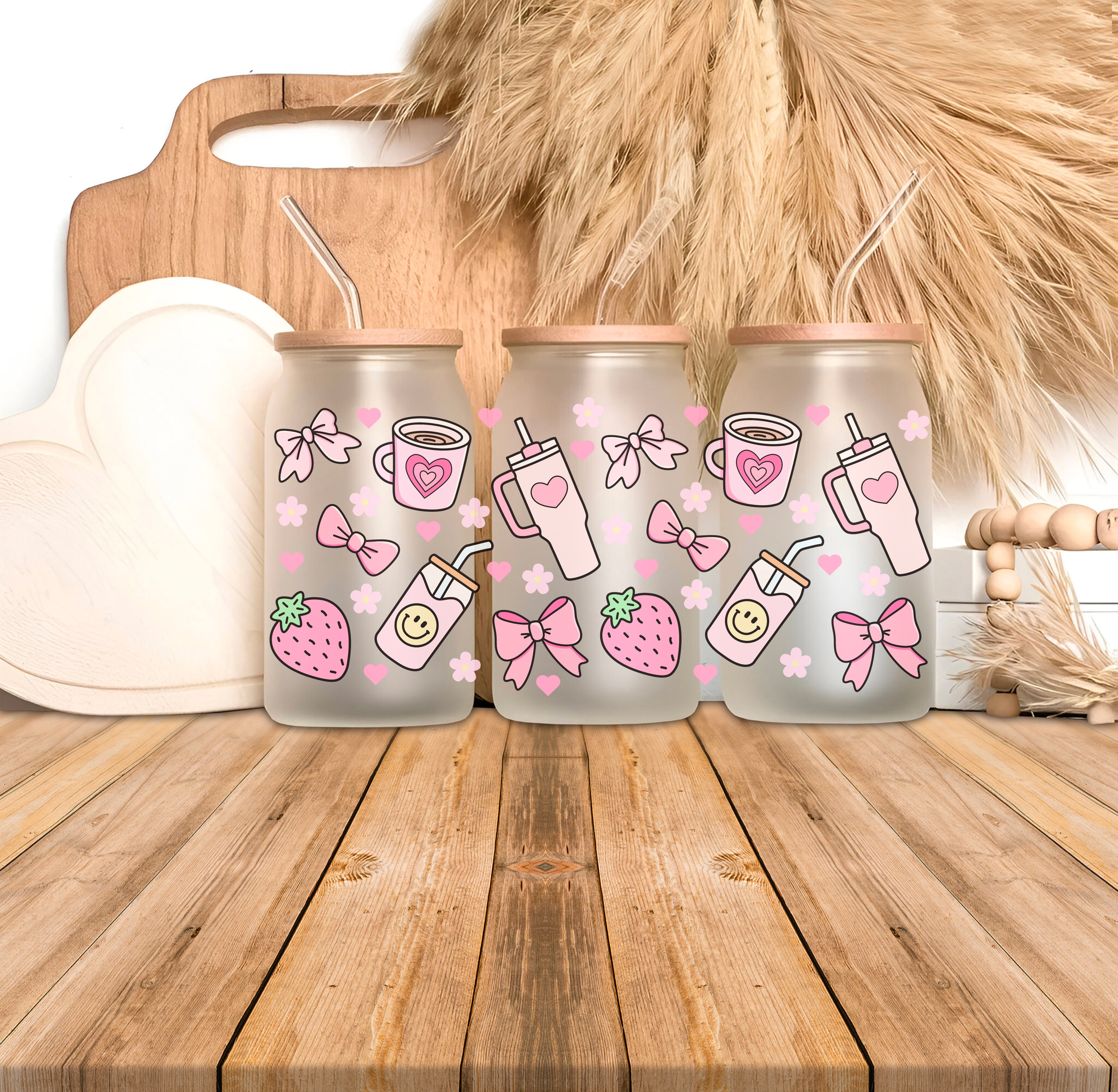16oz Glass - Minnie &amp; Daisy