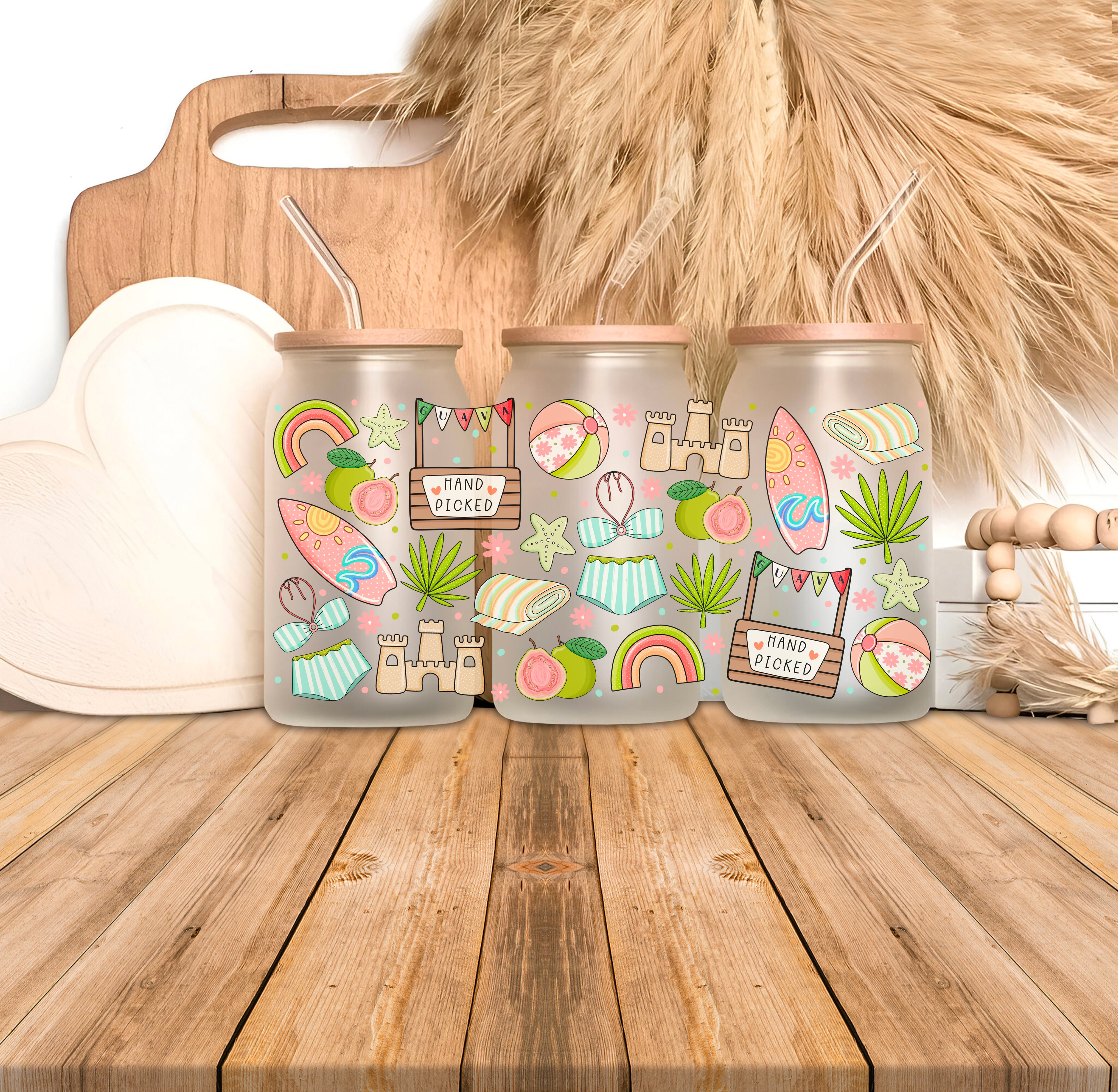 Verre 16oz givré - Guava Surf