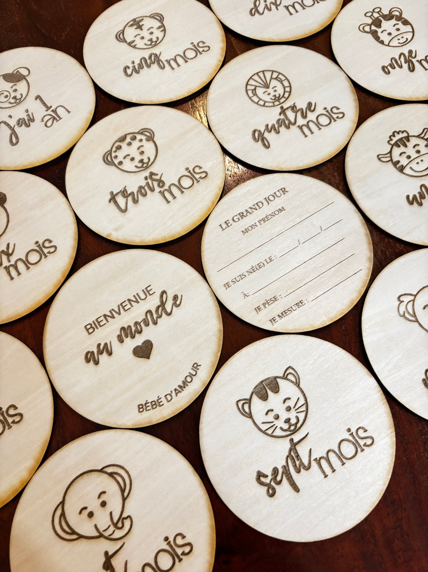 Pastilles bébés - VISAGES ANIMAUX