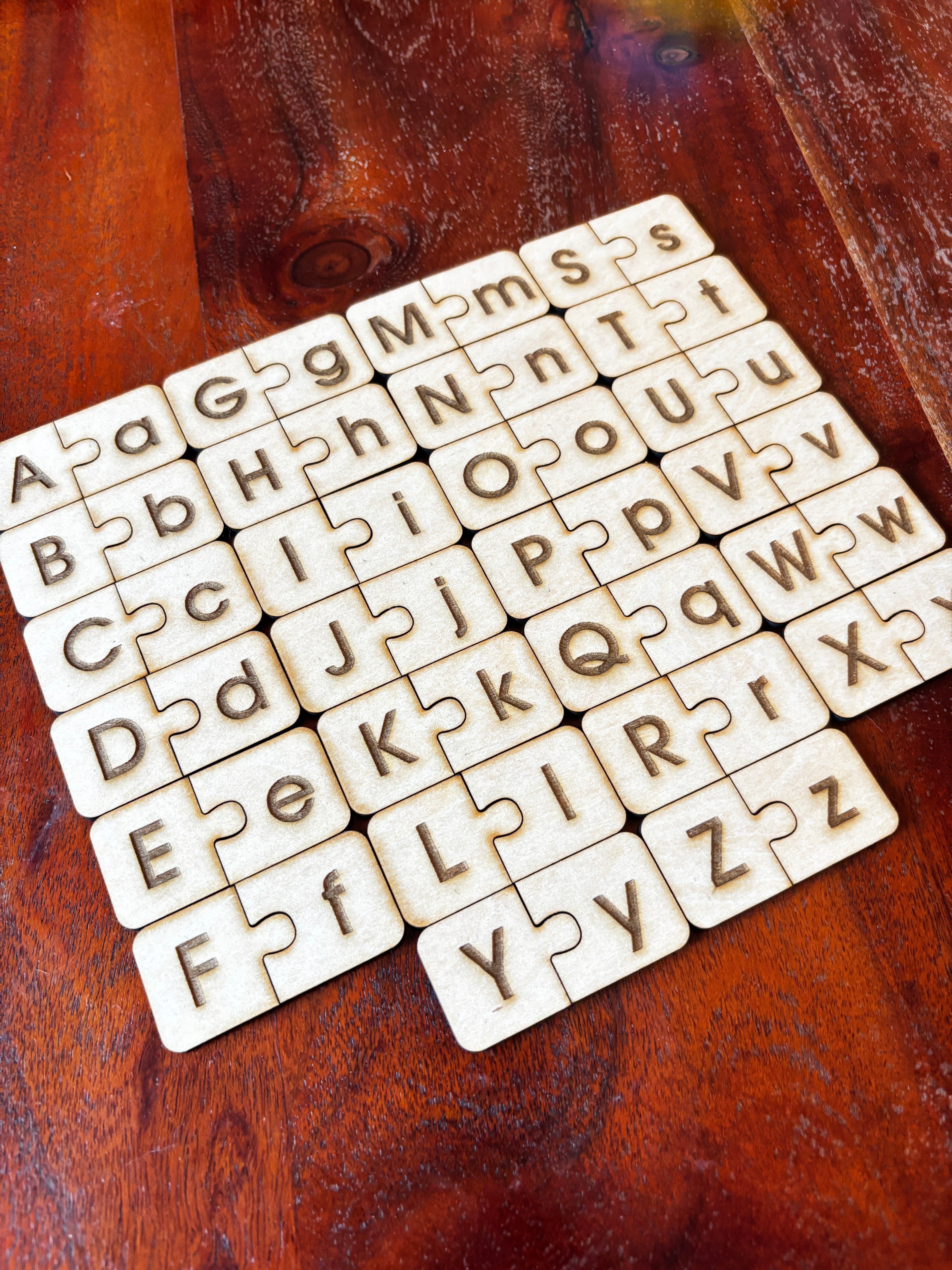 Casse-tête éducatif - MAJUSCULES/MINISCULES