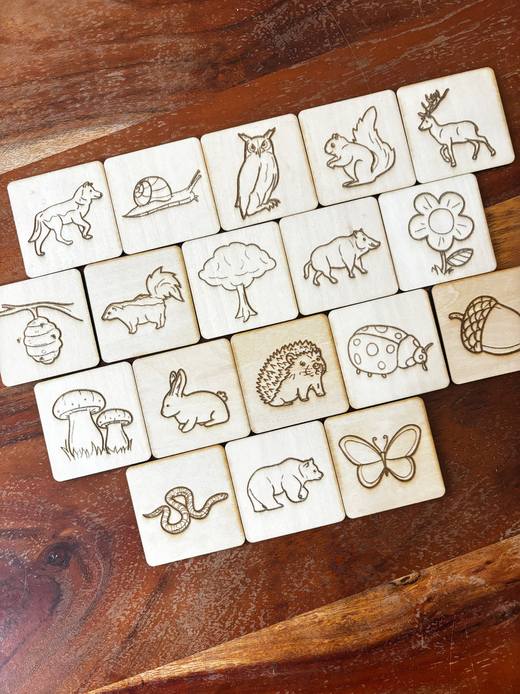 Jeu de mémoire - LA FORÊT