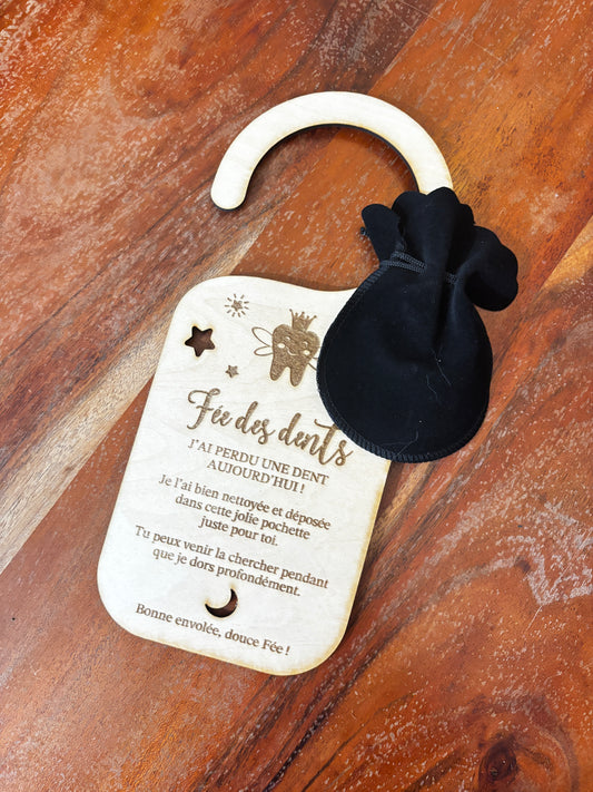 Accroche-porte FÉE DES DENTS (B) - à personnaliser