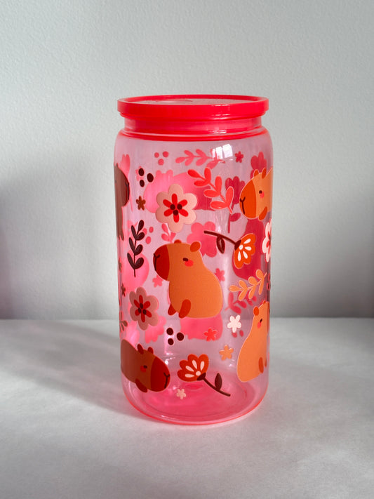 Verre 16oz clair (plastique) - CAPYBARA