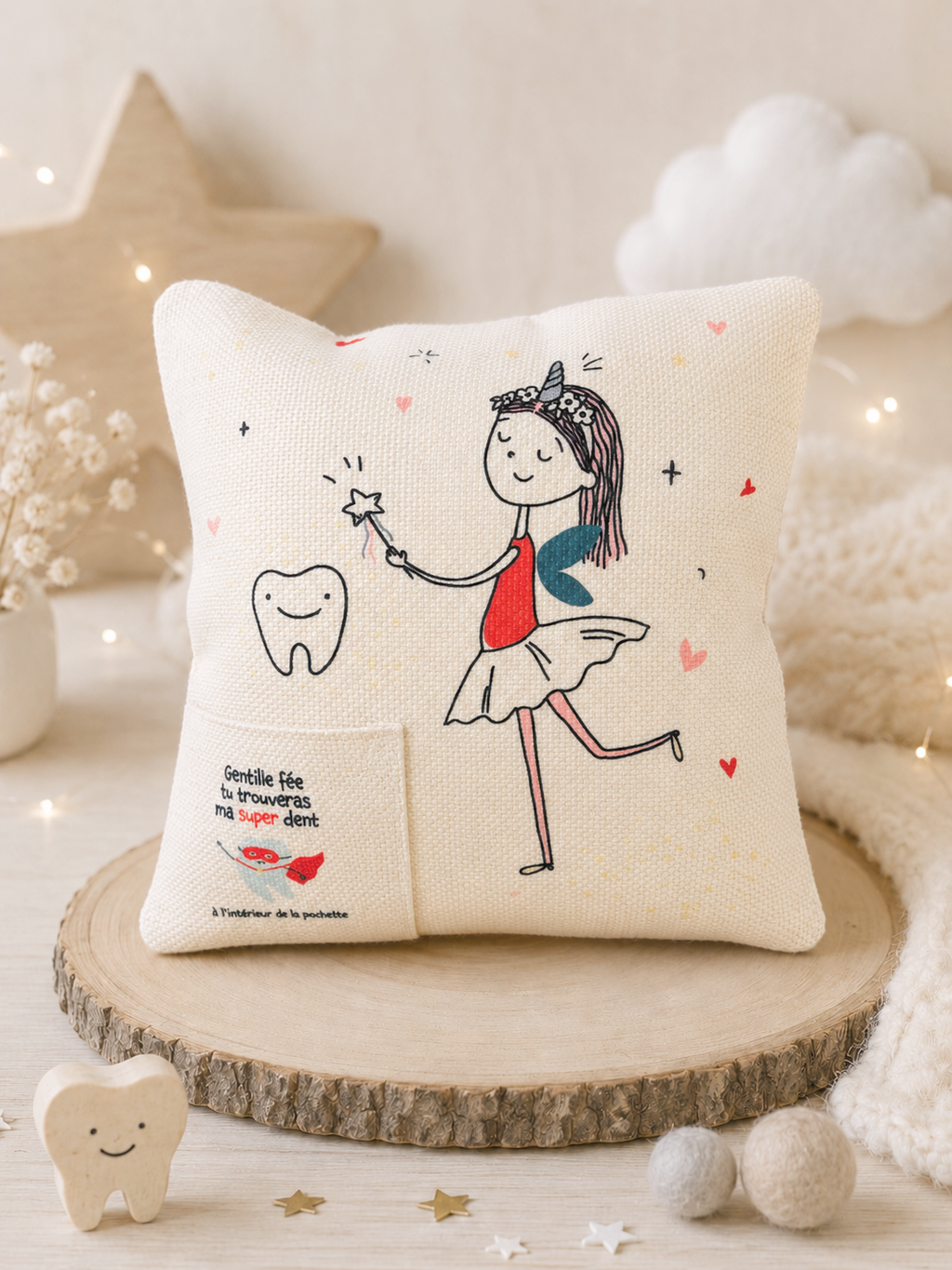 Le coussin fée des dents