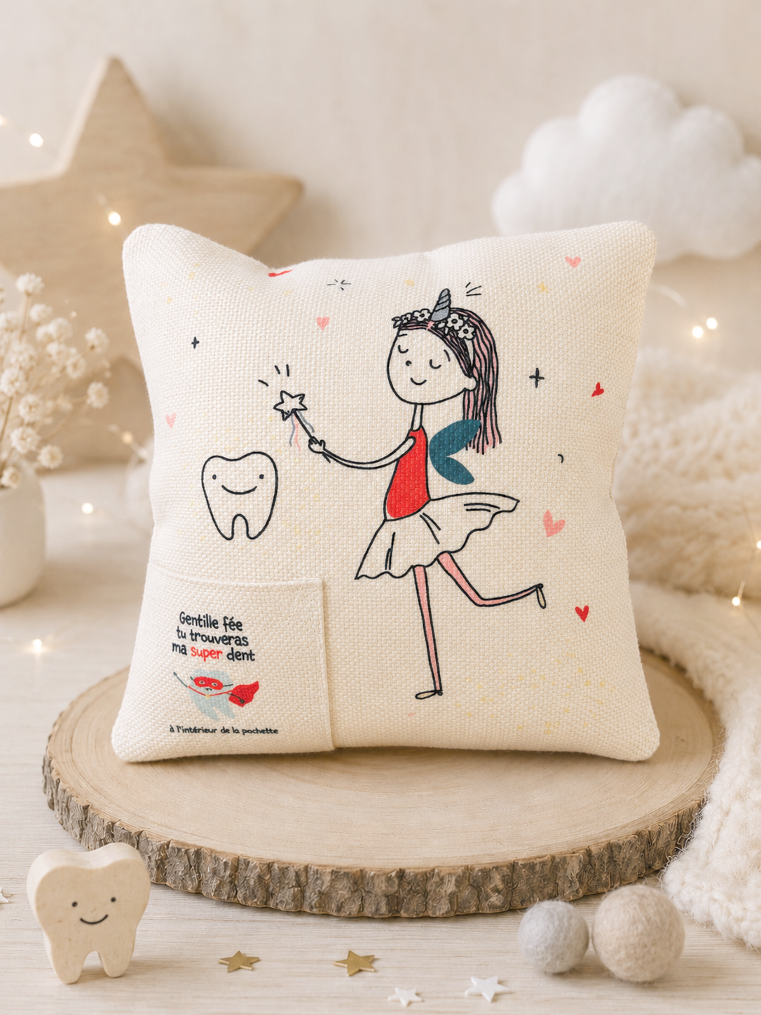 Le coussin fée des dents