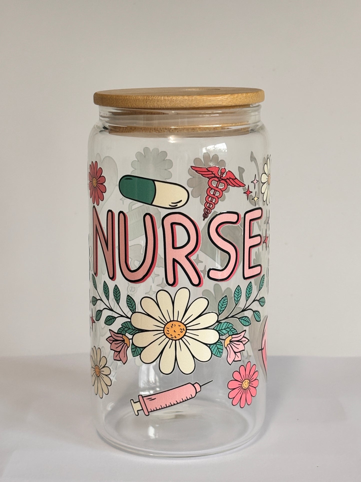 16oz Glass - Minnie &amp; Daisy