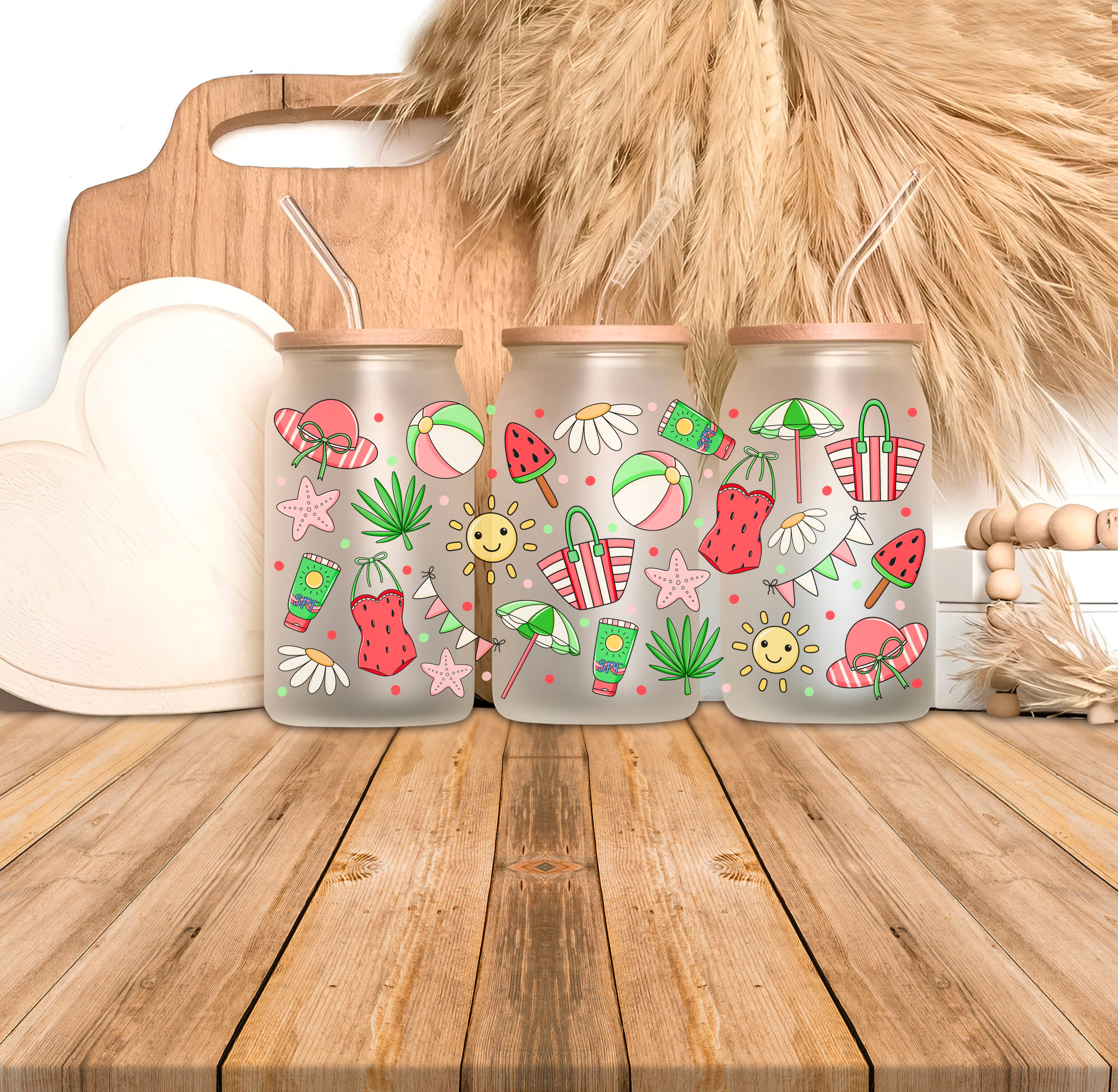 Verre 16oz givré - Splash Melon d'eau