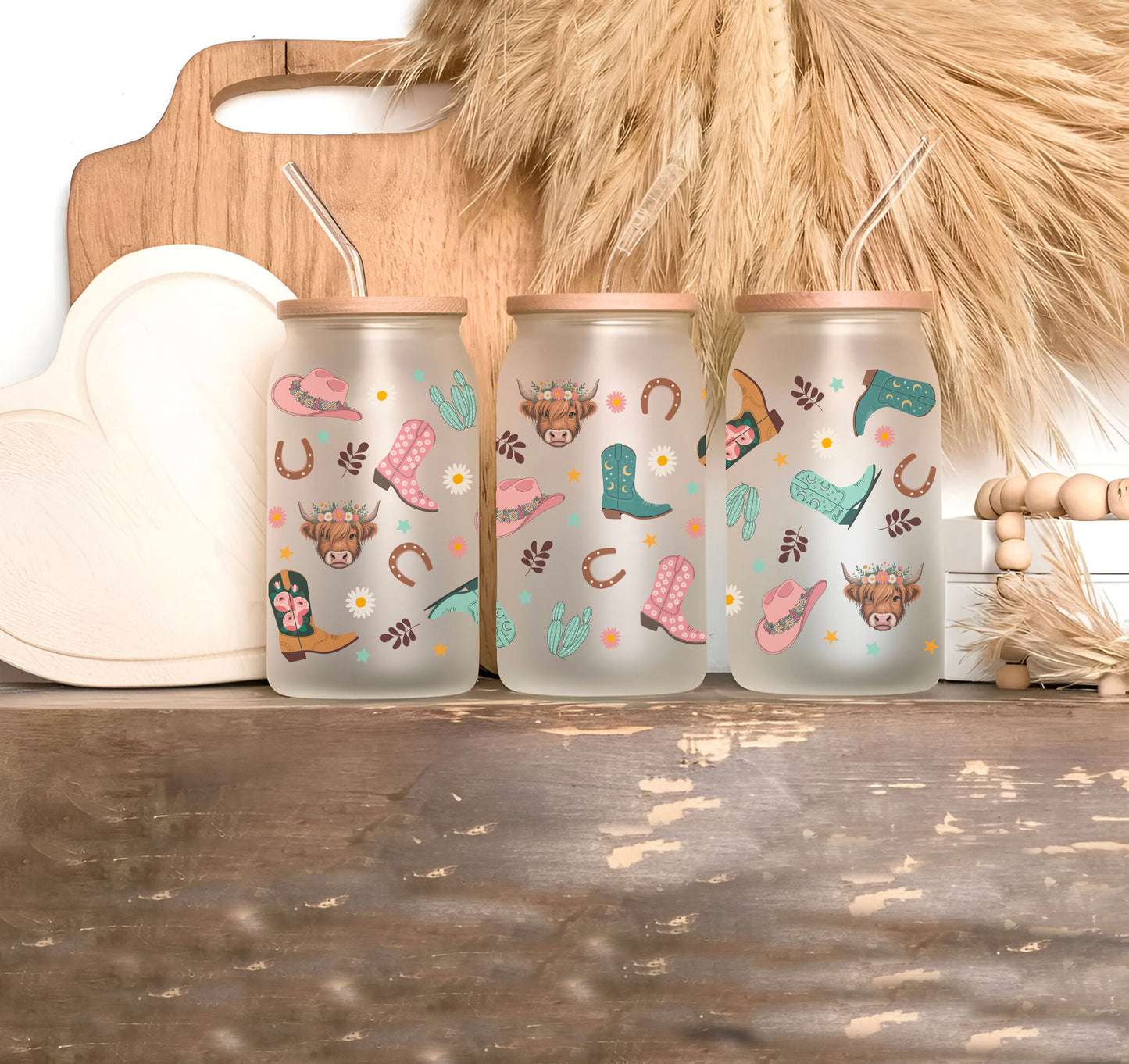 16oz Glass - Minnie &amp; Daisy