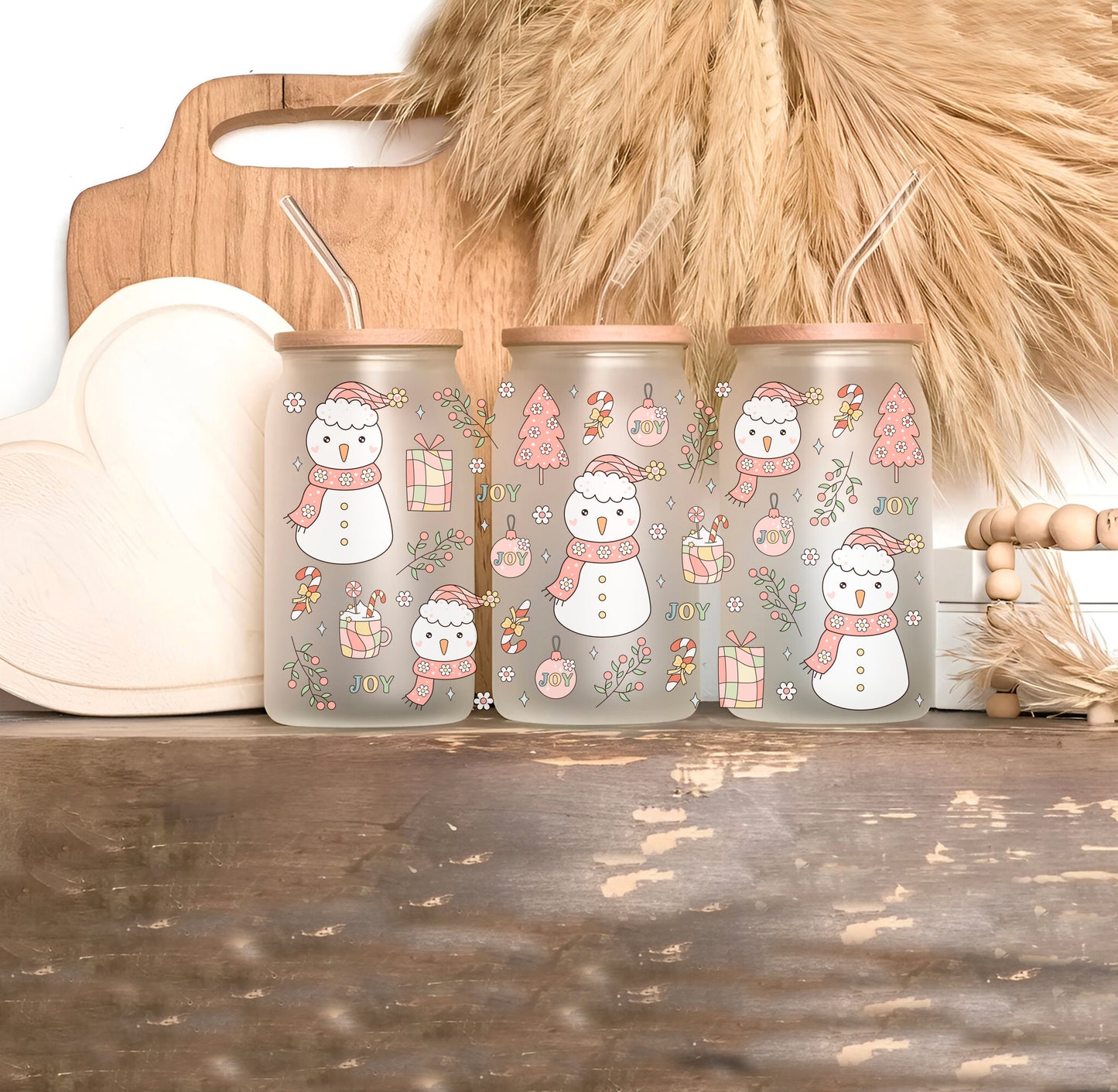 16oz Glass - Minnie &amp; Daisy