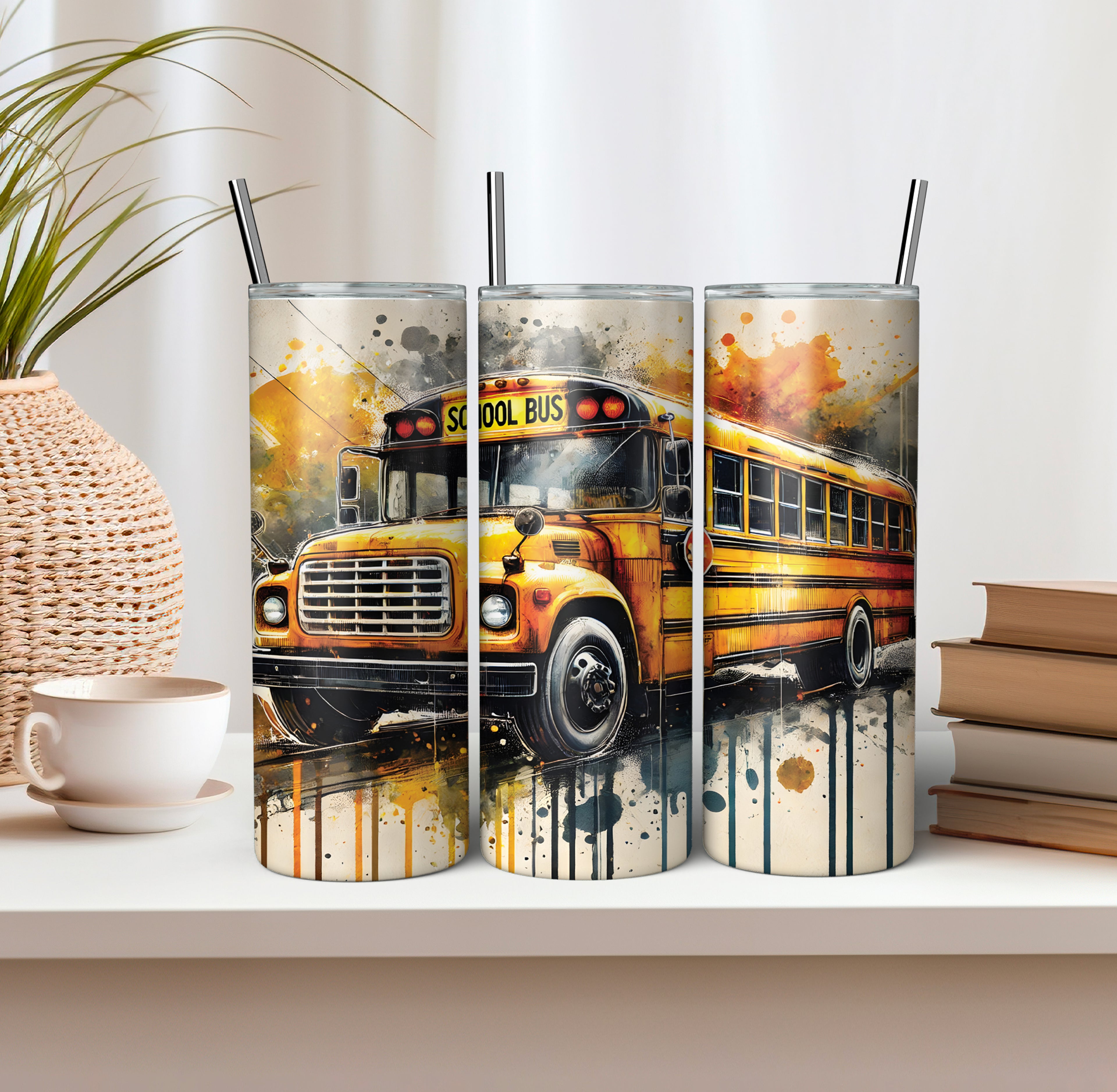 Gobelet isotherme 20oz - BUS SCOLAIRE