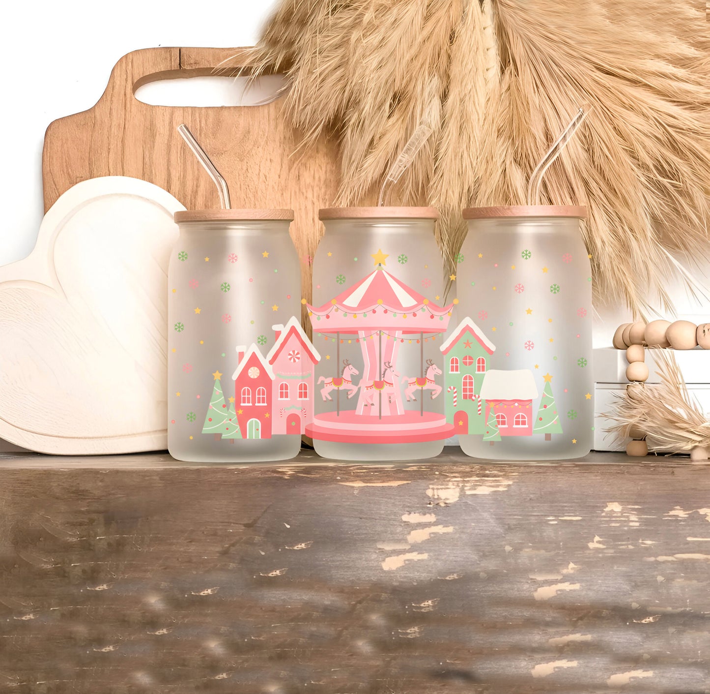 16oz Glass - Minnie &amp; Daisy