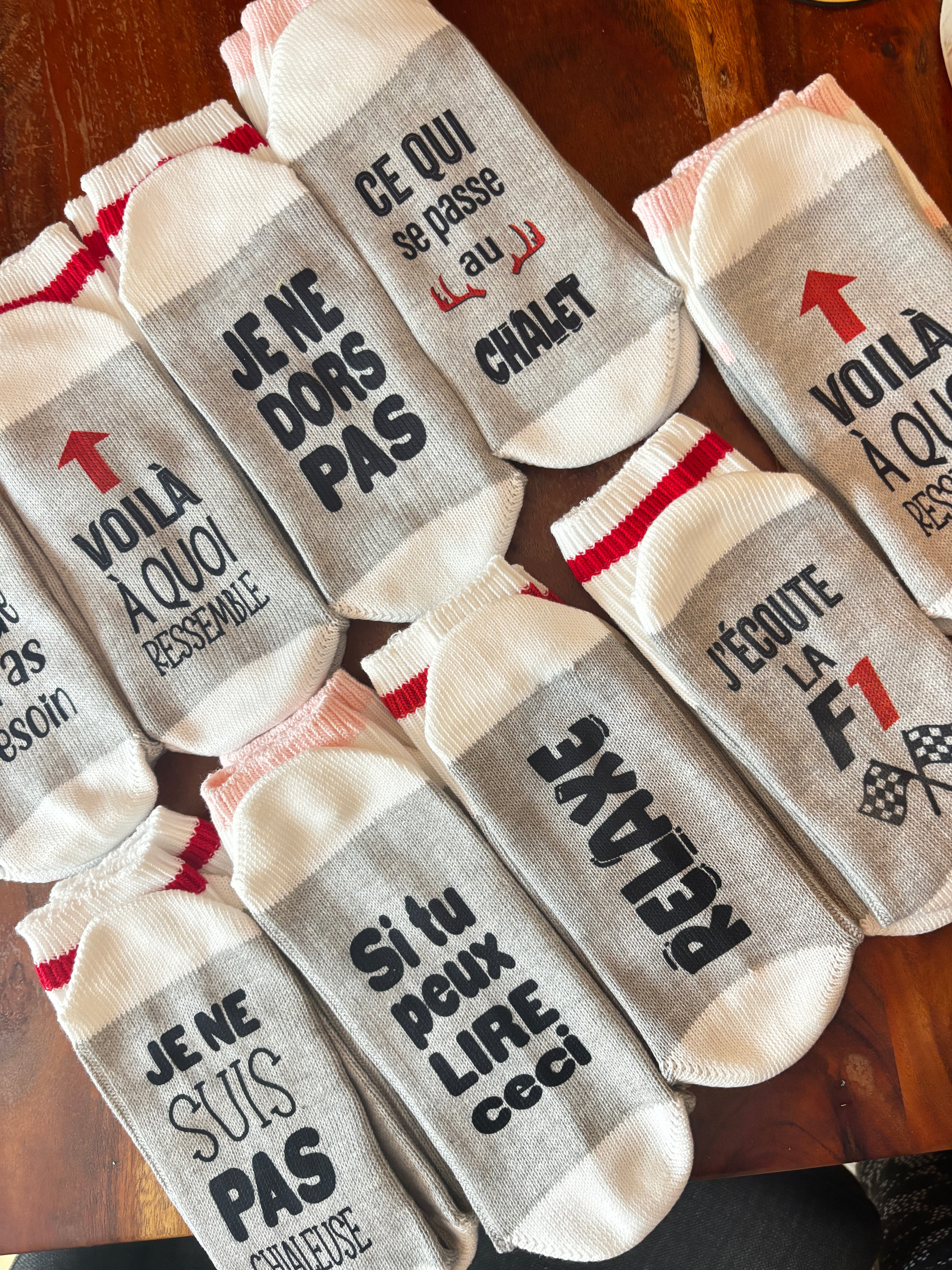 Chalet-style stockings