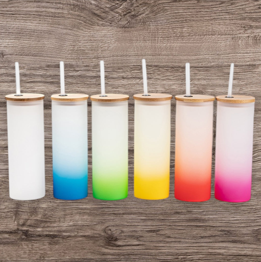 Verre 17oz givré coloré - À PERSONNALISER