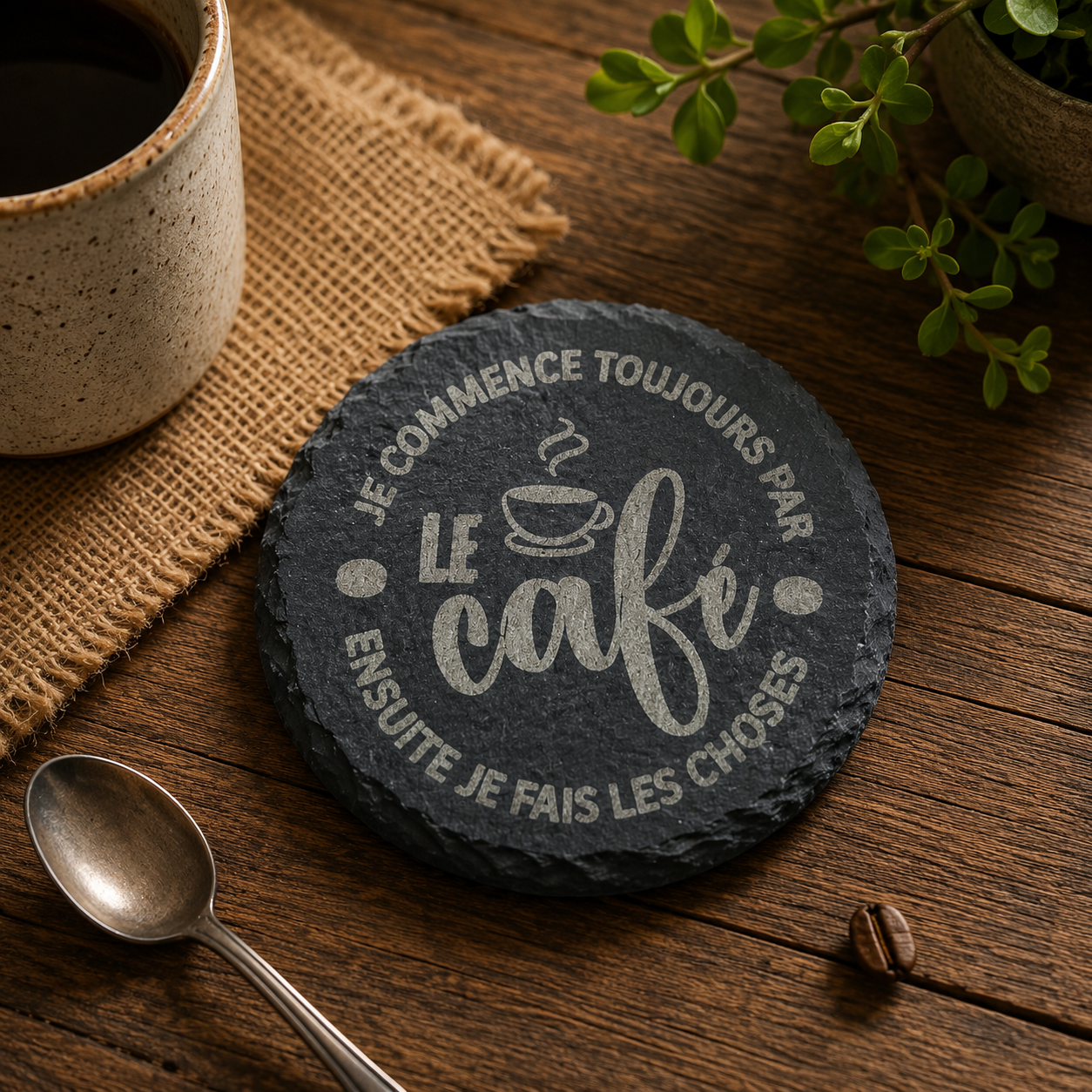 Sous-verre - TOUJOURS PAS UN CAFÉ